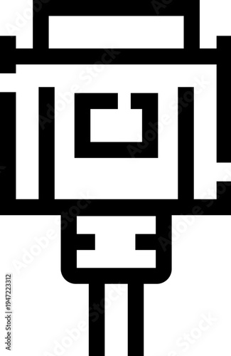 Vga connector plug providing analog video output for computer monitors and displays, representing data transfer, technology, and electronic hardware connections