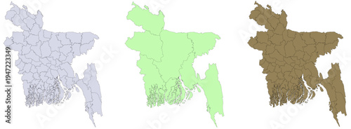 District Map of Bangladesh | Upazila Map | Divisional Map of Bangladesh