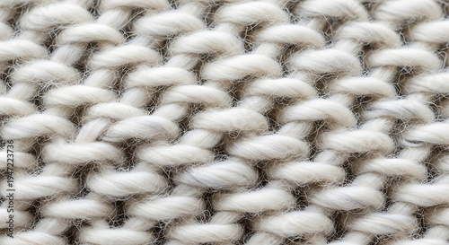 Textile Texture of Wool: A close-up shot of a woven textile, highlighting the soft texture and intricate detail of each woolen fiber.