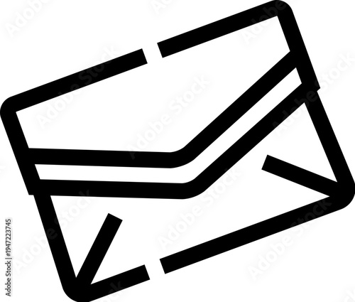 Envelope, symbolizing digital correspondence and receiving new mail, representing instant communication, notifications, and an essential part of online messaging and contact