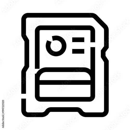 Compact memory card representing secure digital storage, fast data transfer and backup for portable electronics, multimedia content and modern technology concepts