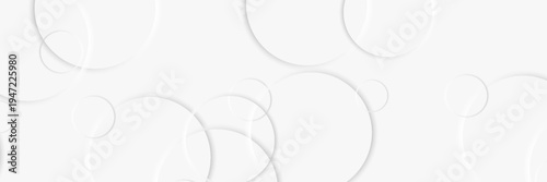 Modern abstract white circle shape background. Elegant circle shape design with shadow. Realistic geometric shape texture. simple presentation