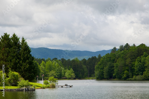 Cottage Life in Oconee County in South Carolina with Blue Ridge Mountains USA