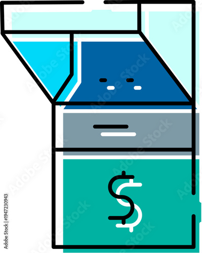 Automated teller machine - atm - dispensing cash, enabling easy access to funds and quick electronic transactions for banking, payments and personal finance management