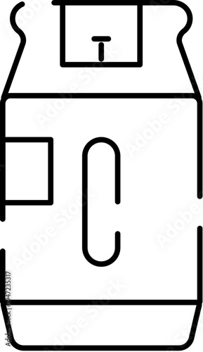 Gas cylinder icon illustrating industrial storage of propane fuel, providing energy for various applications like cooking, heating, and other domestic or commercial uses