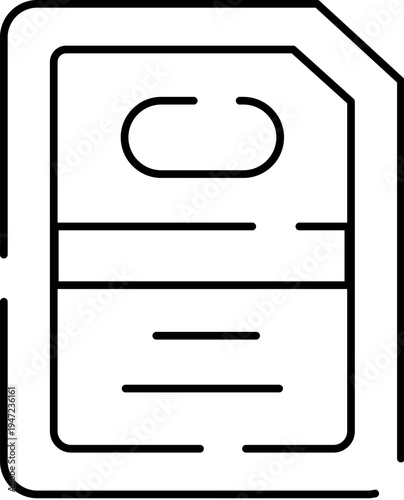 Sim card chip illustration symbolizing mobile connectivity and networking, representing digital communication, identity, portability and modern telecommunication technology for devices and iot