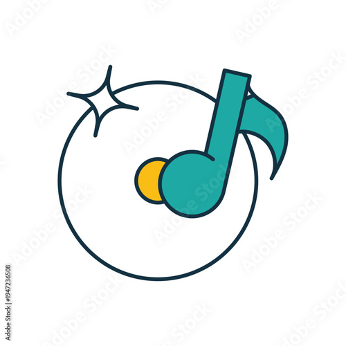Music Album vector icon