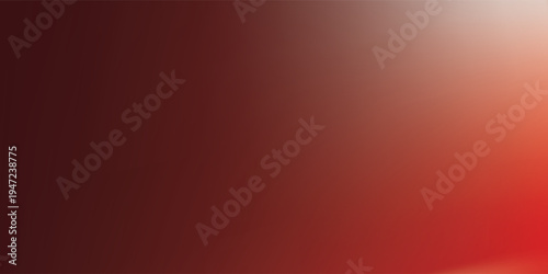 Bright red gradient background. Abstract smooth hot color gradation wallpaper. Vibrant intense blurred backdrop for banner, poster, leaflet, brochure, booklet. Fiery red orange overlay. Vector
