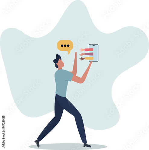 Customer engagement or attract client with marketing.Online campaign for loyalty, new consumer influence or motivation to join with ads, banners..person's life situation and his activities.