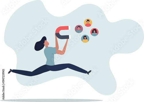 Lead generation with promotion or advertisement for sales.person's life situation and his activities.