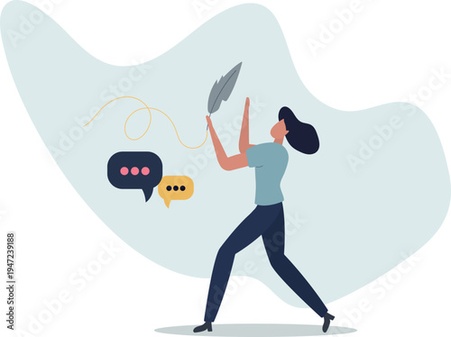 Freedom of speech and ability to talk without censorship.Easy writing in democracy as journalism rights to express thoughts and opinion.person's life situation and his activities.