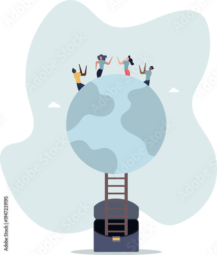 Population of the world with various ethnic groups.Worldwide community and society characters with all culture and racial types.person's life situation and his activities.