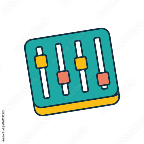 Equalizer vector icon