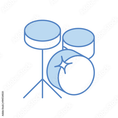 Drum Set vector icon