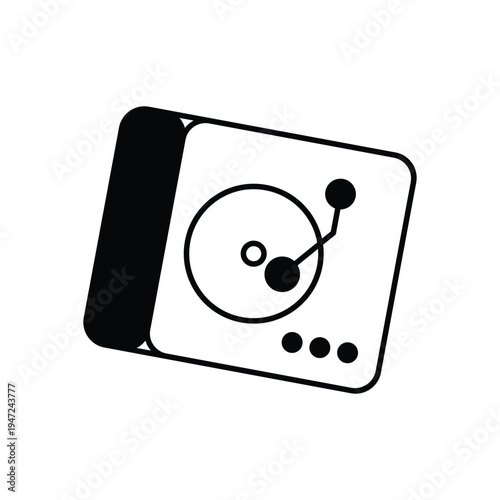 DJ Turntable vector icon