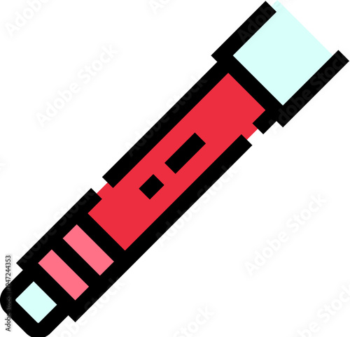 Handheld flashlight creating a visible beam for navigating in the dark, providing safety and guidance during emergency situations or outdoor exploration