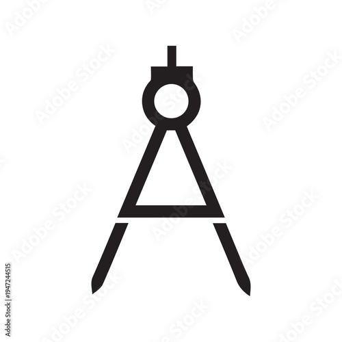 protractor vector icon illustration sign
