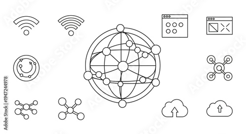 Network Connection Technology Internet Concept.