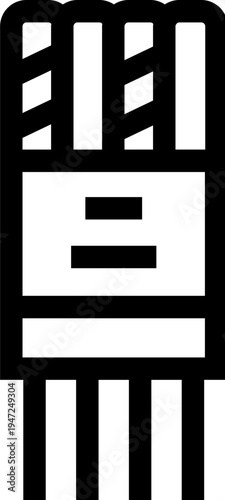 Joss sticks packed together, representing an item used in spiritual practices, meditation, religion, and traditional ceremonies for prayers, offerings, and creating a calming atmosphere