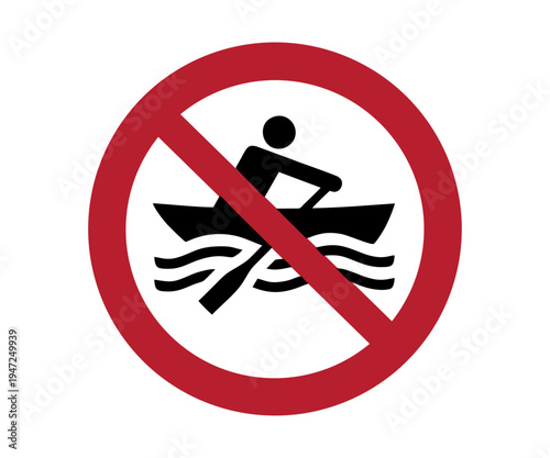 ISO 7010 P055 No manually powered craft sign. Prohibition sign pictogram vector design and illustration.
