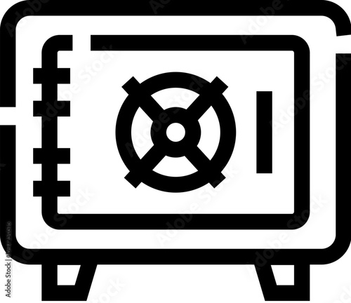 Secure metal safe box providing protection for valuable money and important documents, representing bank security, financial safety, and wealth management with a strong lock