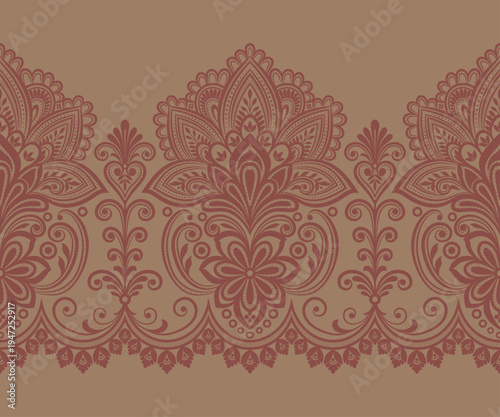 Принти на полотні Seamless abstract lace floral background