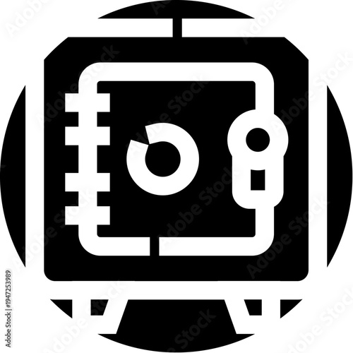 Security safe vault offering protection for valuable assets and data, representing robust financial safety, confidential information, or important documents