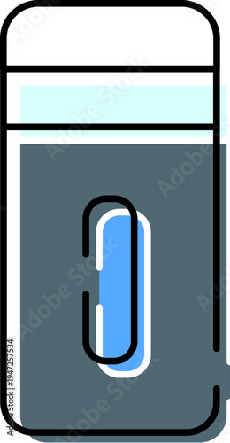 Electric shaver featuring a compact design and blue button, ideal for daily personal care, grooming, and hygiene routines, representing modern technology and convenience