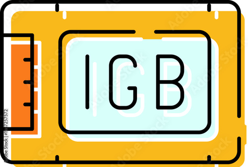 Solid state drive - ssd - representing modern computer data storage, highlighting fast and efficient digital memory for computing technology and electronic devices