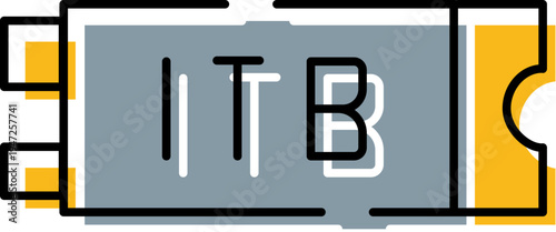 Solid state drive icon representing high speed digital data storage, a critical computer hardware component for modern technology, providing efficient memory solutions