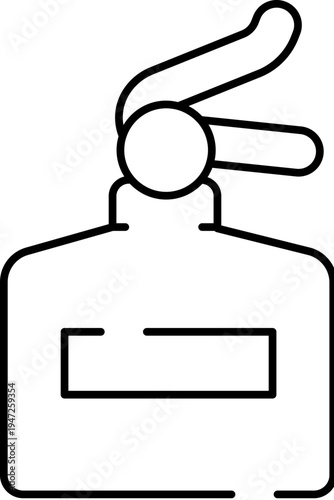 Perfume bottle spray applicator icon representing beauty, fragrance, cosmetics, scent, and personal care products with a modern minimal line art style illustration