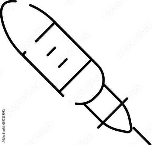 Syringe with needle containing medicine, illustrating concepts of medical treatment, vaccination, and health prevention for various diseases and conditions