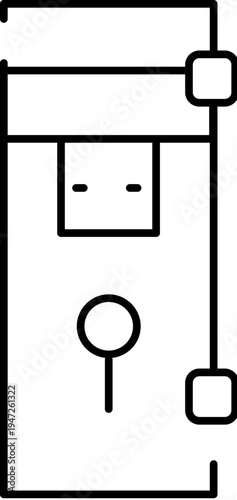 Usb flash drive icon depicting portable electronic storage, a key hardware device for transferring and securing digital data, files, and information across various systems