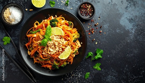 Wallpaper Mural Pad Thai thailändisches Nudelgericht Torontodigital.ca