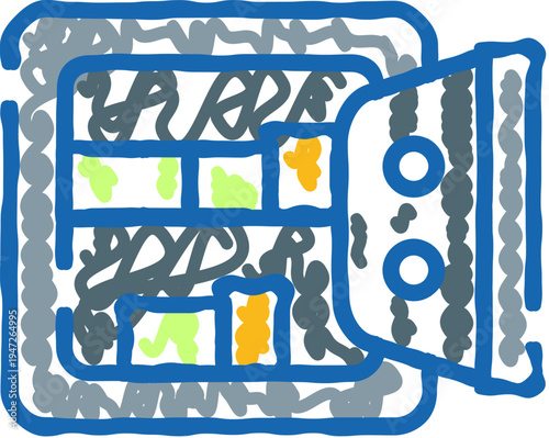 Open secure safe box filled with cash, gold bars and important documents, symbolizing private savings, financial protection, trust, and secure storage of valuable assets