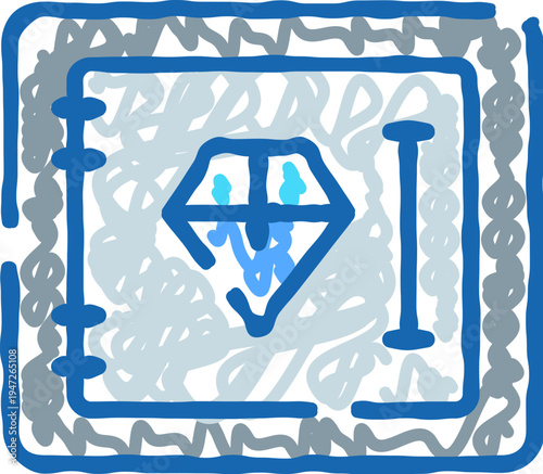 Diamond gemstone symbolizing wealth, luxury, and investment, securely documented on a certificate, representing assets in an account or protected financial planning