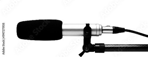 Studio Microphone Halftone Audio Recording Illustration