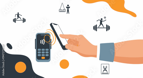 Contactless Payment with Smartphone at Gym: Fitness, Health, and Technology