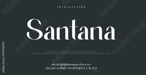 Introducing Santana Font Typography Design