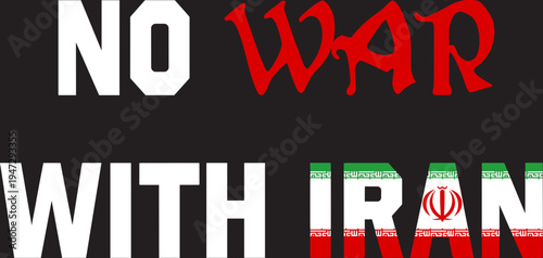 No War with Iran Svg,