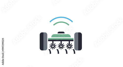 Autonomous Lawn Mower Robot Machine.