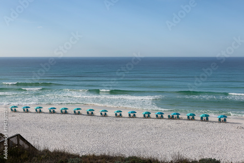A peaceful coastal scene overlooking the shoreline of Santa Rosa Beach along the Emerald Coast.