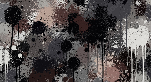 Abstract paint splatter background vector