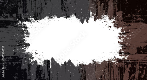 Grunge background texture with black, white and brown colors vector