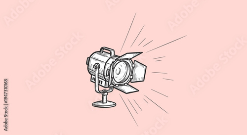 Studio Light on a Stand