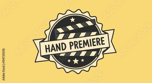 Hand Premiere Movie Clapper Board