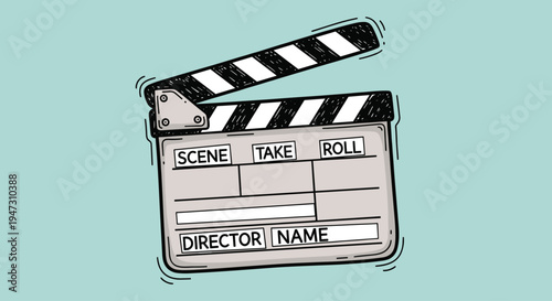 Film Clapper Board Movie Slate