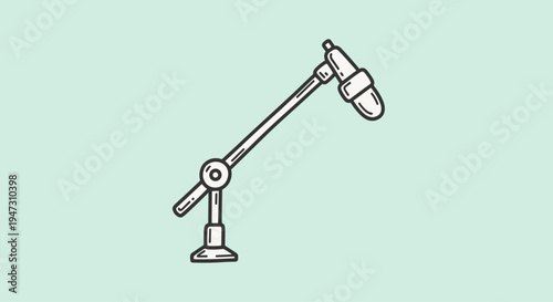 Desk lamp with adjustable arm stand