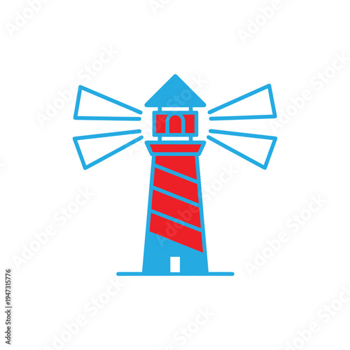 lighthouse icon vector illustration
