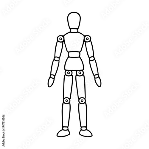 manikin line icon vector isolated
Vector line icon on a white background